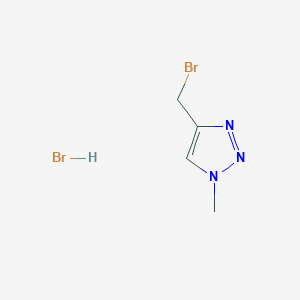 molecular formula C4H7Br2N3 B2652190 4-(bromomethyl)-1-methyl-1H-1,2,3-triazole hydrobromide CAS No. 1909312-78-2