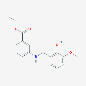 Ethyl 3-[(2-hydroxy-3-methoxybenzyl)amino]benzoate