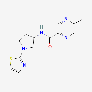 5-methyl-N-(1-(thiazol-2-yl)pyrrolidin-3-yl)pyrazine-2-carboxamide