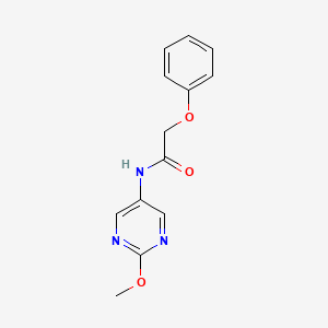 molecular formula C13H13N3O3 B2652198 N-(2-甲氧基嘧啶-5-基)-2-苯氧基乙酰胺 CAS No. 1396578-80-5