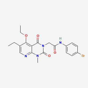 N-(4-bromophenyl)-2-(5-ethoxy-6-ethyl-1-methyl-2,4-dioxo-1,2-dihydropyrido[2,3-d]pyrimidin-3(4H)-yl)acetamide