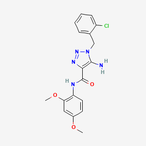 5-amino-1-(2-chlorobenzyl)-N-(2,4-dimethoxyphenyl)-1H-1,2,3-triazole-4-carboxamide