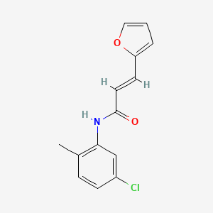 molecular formula C14H12ClNO2 B2652217 (2E)-N-(5-chloro-2-methylphenyl)-3-(furan-2-yl)prop-2-enamide CAS No. 423150-34-9