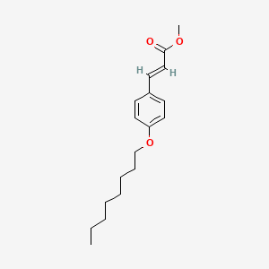 molecular formula C18H26O3 B2652221 （E）-3-[4-(辛氧基)苯基]-2-丙烯酸甲酯 CAS No. 99196-57-3