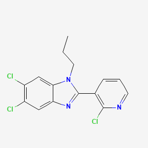 5,6-dichloro-2-(2-chloro-3-pyridinyl)-1-propyl-1H-1,3-benzimidazole