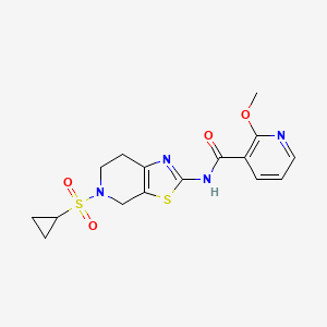 N-(5-(cyclopropylsulfonyl)-4,5,6,7-tetrahydrothiazolo[5,4-c]pyridin-2-yl)-2-methoxynicotinamide