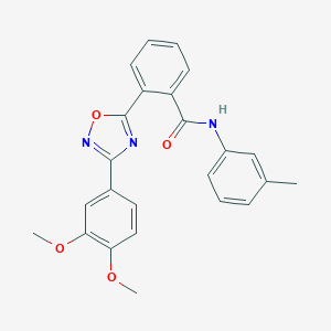 molecular formula C24H21N3O4 B265227 2-[3-(3,4-dimethoxyphenyl)-1,2,4-oxadiazol-5-yl]-N-(3-methylphenyl)benzamide 