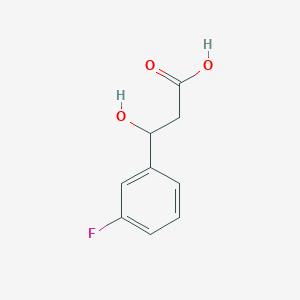 molecular formula C9H9FO3 B2652278 3-(3-Fluorophenyl)-3-hydroxypropanoic acid CAS No. 40620-61-9
