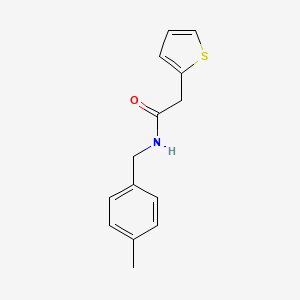 molecular formula C14H15NOS B2652282 N-(4-methylbenzyl)-2-(2-thienyl)acetamide CAS No. 349429-04-5