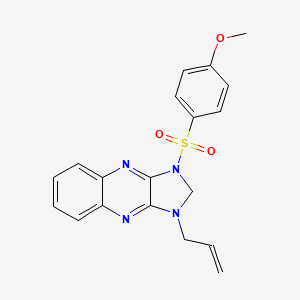 1-allyl-3-((4-methoxyphenyl)sulfonyl)-2,3-dihydro-1H-imidazo[4,5-b]quinoxaline