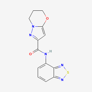 N-(benzo[c][1,2,5]thiadiazol-4-yl)-6,7-dihydro-5H-pyrazolo[5,1-b][1,3]oxazine-2-carboxamide