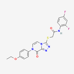N-(2,4-difluorophenyl)-2-((7-(4-ethoxyphenyl)-8-oxo-7,8-dihydro-[1,2,4]triazolo[4,3-a]pyrazin-3-yl)thio)acetamide