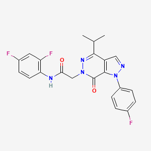 N-(2,4-difluorophenyl)-2-(1-(4-fluorophenyl)-4-isopropyl-7-oxo-1H-pyrazolo[3,4-d]pyridazin-6(7H)-yl)acetamide