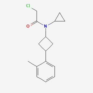 2-Chloro-N-cyclopropyl-N-[3-(2-methylphenyl)cyclobutyl]acetamide