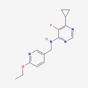 6-Cyclopropyl-N-[(6-ethoxypyridin-3-yl)methyl]-5-fluoropyrimidin-4-amine