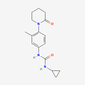 1-Cyclopropyl-3-(3-methyl-4-(2-oxopiperidin-1-yl)phenyl)urea