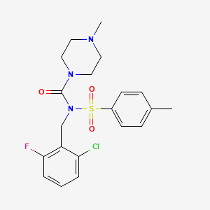 N-(2-chloro-6-fluorobenzyl)-4-methyl-N-tosylpiperazine-1-carboxamide