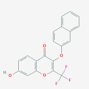 7-hydroxy-3-(naphthalen-2-yloxy)-2-(trifluoromethyl)-4H-chromen-4-one