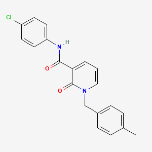 molecular formula C20H17ClN2O2 B2652412 N-(4-chlorophenyl)-1-(4-methylbenzyl)-2-oxo-1,2-dihydropyridine-3-carboxamide CAS No. 946253-86-7