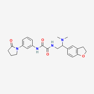 N1-(2-(2,3-dihydrobenzofuran-5-yl)-2-(dimethylamino)ethyl)-N2-(3-(2-oxopyrrolidin-1-yl)phenyl)oxalamide