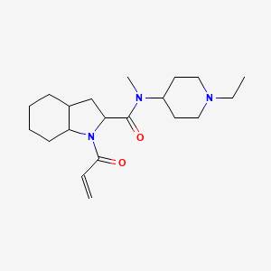 N-(1-ethylpiperidin-4-yl)-N-methyl-1-(prop-2-enoyl)-octahydro-1H-indole-2-carboxamide