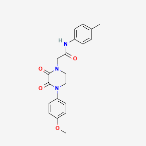 N-(4-ethylphenyl)-2-[4-(4-methoxyphenyl)-2,3-dioxopyrazin-1-yl]acetamide