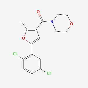 (5-(2,5-Dichlorophenyl)-2-methylfuran-3-yl)(morpholino)methanone