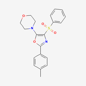 4-(4-(Phenylsulfonyl)-2-(p-tolyl)oxazol-5-yl)morpholine