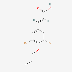 (2E)-3-(3,5-dibromo-4-propoxyphenyl)prop-2-enoic acid