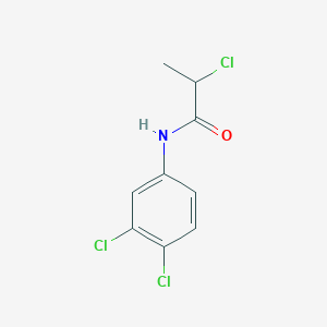 molecular formula C9H8Cl3NO B2652450 2-氯-N-(3,4-二氯苯基)丙酰胺 CAS No. 25251-76-7