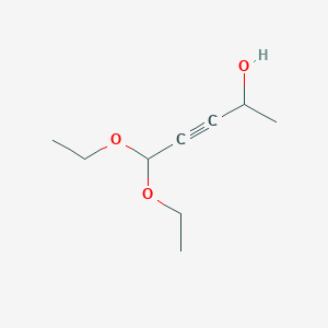 molecular formula C9H16O3 B2652451 3-Pentyn-2-ol, 5,5-diethoxy- CAS No. 18350-46-4