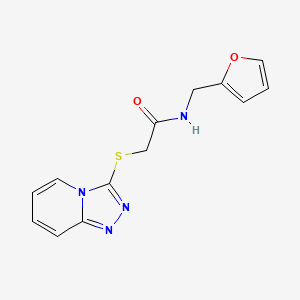 2-([1,2,4]triazolo[4,3-a]pyridin-3-ylthio)-N-(furan-2-ylmethyl)acetamide