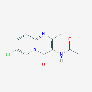 N-(7-chloro-2-methyl-4-oxo-4H-pyrido[1,2-a]pyrimidin-3-yl)acetamide