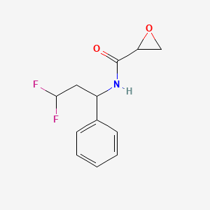 N-(3,3-Difluoro-1-phenylpropyl)oxirane-2-carboxamide