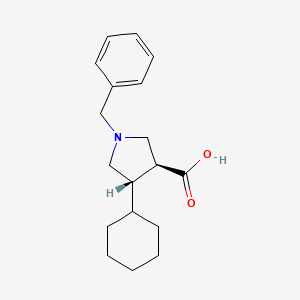 (3S,4S)-1-benzyl-4-cyclohexylpyrrolidine-3-carboxylic acid