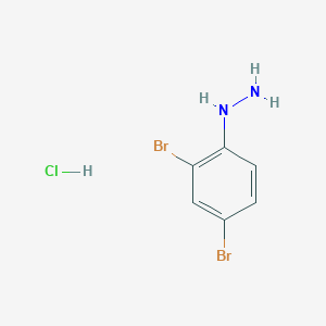 molecular formula C6H7Br2ClN2 B2652495 2,4-Dibromophenylhydrazine hydrochloride CAS No. 149998-17-4; 57279-78-4