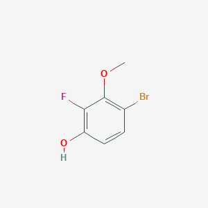 molecular formula C7H6BrFO2 B2652497 4-Bromo-2-fluoro-3-methoxyphenol CAS No. 1779753-99-9
