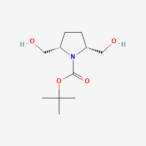 (2R)-1-(tert-Butoxycarbonyl)pyrrolidine-2beta,5beta-dimethanol