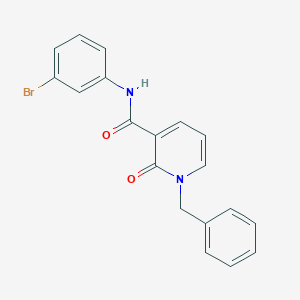 molecular formula C19H15BrN2O2 B2652501 1-benzyl-N-(3-bromophenyl)-2-oxo-1,2-dihydropyridine-3-carboxamide CAS No. 933251-63-9
