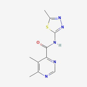 5,6-Dimethyl-N-(5-methyl-1,3,4-thiadiazol-2-yl)pyrimidine-4-carboxamide