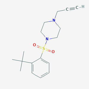 molecular formula C17H24N2O2S B2652511 1-(2-Tert-butylbenzenesulfonyl)-4-(prop-2-yn-1-yl)piperazine CAS No. 1428060-58-5