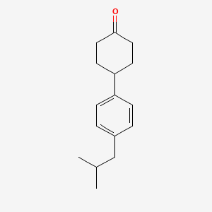 molecular formula C16H22O B2652518 4-(4-异丁基苯基)环己酮 CAS No. 1890662-66-4