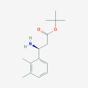 molecular formula C15H23NO2 B2652526 Tert-butyl (3S)-3-amino-3-(2,3-dimethylphenyl)propanoate CAS No. 2248183-89-1