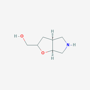 molecular formula C7H13NO2 B2652535 cis-Hexahydro-2H-furo[2,3-c]pyrrol-2-ylmethanol CAS No. 2089289-01-8