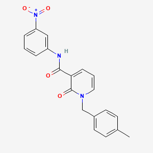 molecular formula C20H17N3O4 B2652536 1-(4-甲基苄基)-N-(3-硝基苯基)-2-氧代-1,2-二氢吡啶-3-甲酰胺 CAS No. 946220-97-9