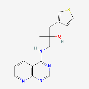 2-Methyl-1-(pyrido[2,3-d]pyrimidin-4-ylamino)-3-thiophen-3-ylpropan-2-ol