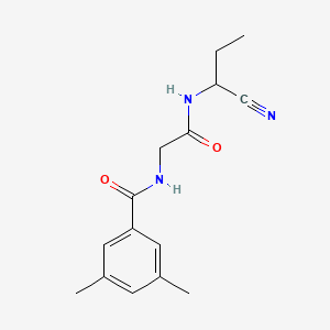 N-(1-cyanopropyl)-2-[(3,5-dimethylphenyl)formamido]acetamide