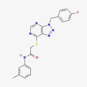 2-((3-(4-fluorobenzyl)-3H-[1,2,3]triazolo[4,5-d]pyrimidin-7-yl)thio)-N-(m-tolyl)acetamide