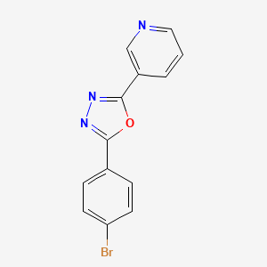 2-(4-Bromophenyl)-5-pyridin-3-yl-1,3,4-oxadiazole