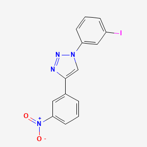 molecular formula C14H9IN4O2 B2652579 P62-mediated mitophagy inducer CAS No. 1809031-84-2